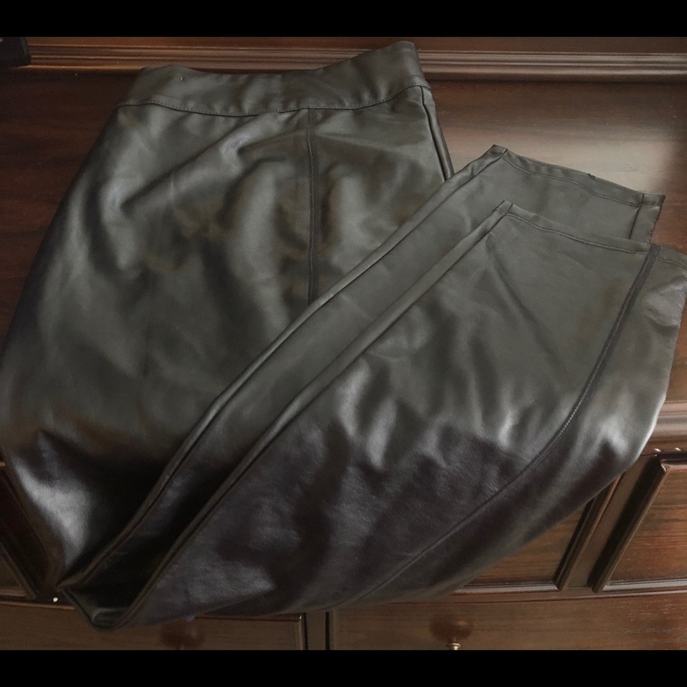 NEW WITH TAG - Faux Leather Leggings - Lane Bryant